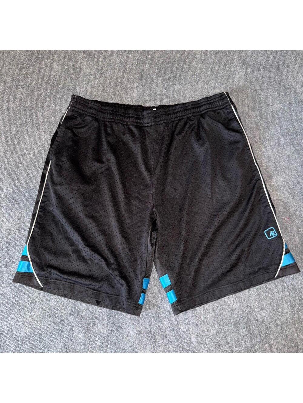 AND1 Blue Accent Baggy Mesh Hoop Shorts Mens XL Vtg y2k 90s Rare